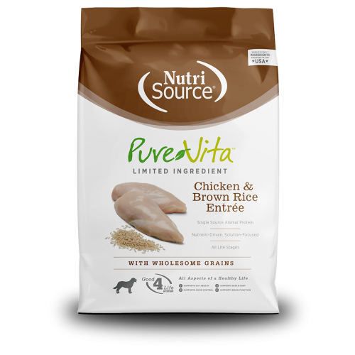Pure Vita™ Chicken & Brown Rice Dog Food
